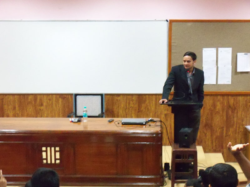 KV Gautam at Anna University Chennai