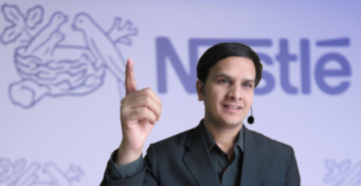 KV Gautam at Nestle event